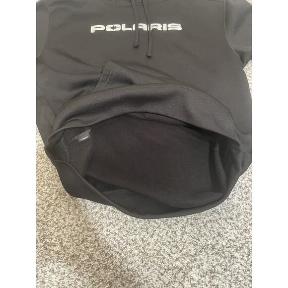 Polaris Spellout Logo Black Hoodie Men’s Size Medium - Picture 10 of 11